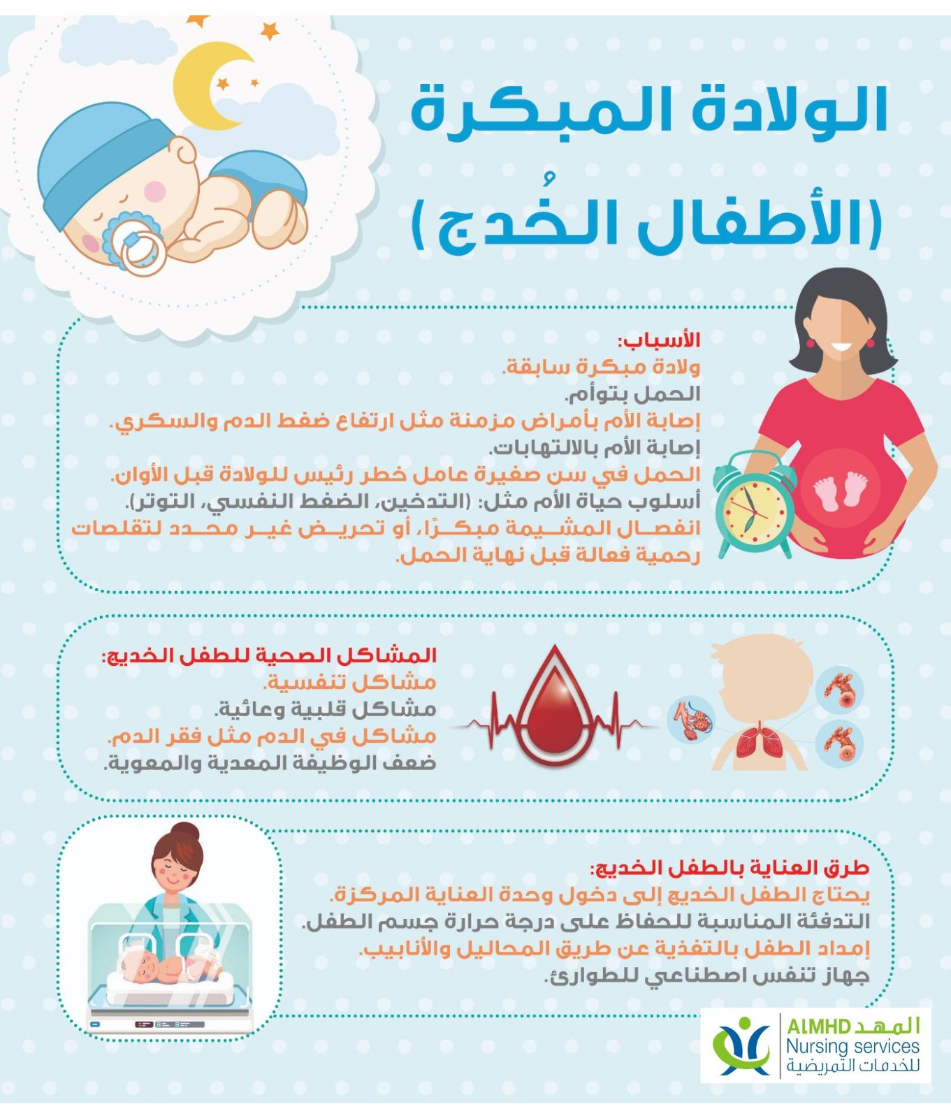 الأطفال الخدج والاولادة المبكرة